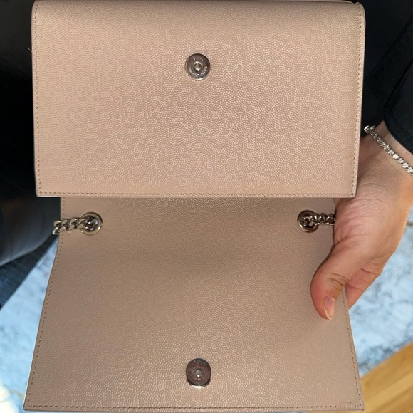 Grain De Poudre Small Monogram Kate Satchel Marble Pink - Picture 2 of 16